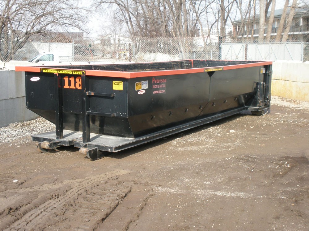 Petersen scrap metal roll-off container